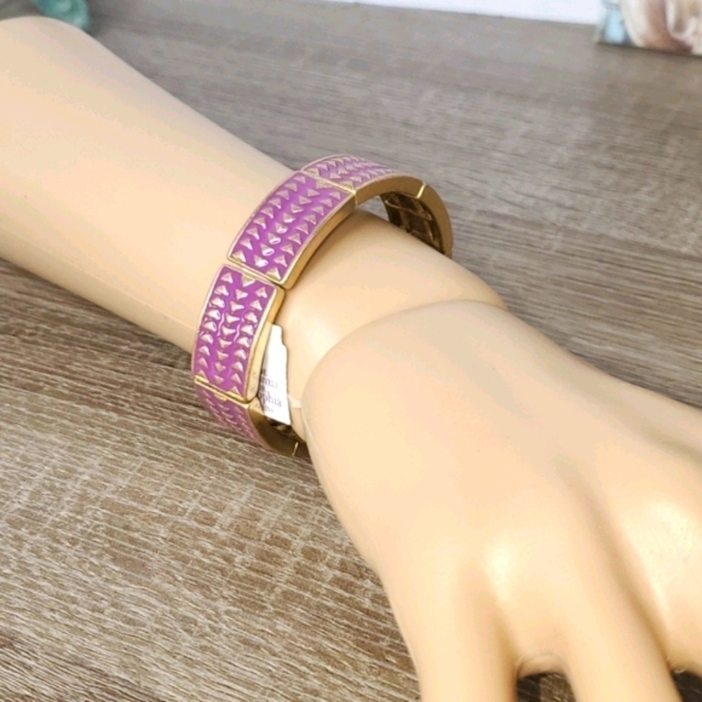 LIA SOPHIA PURPLE GOLD‎ STRETCH BRACELET RHYTHMIC